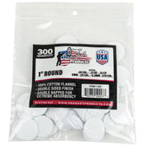 Pro-Shot 1 inch round gun cleaning patches, 300-count pack